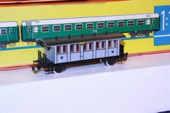 Model osobního vagonu drah pruských