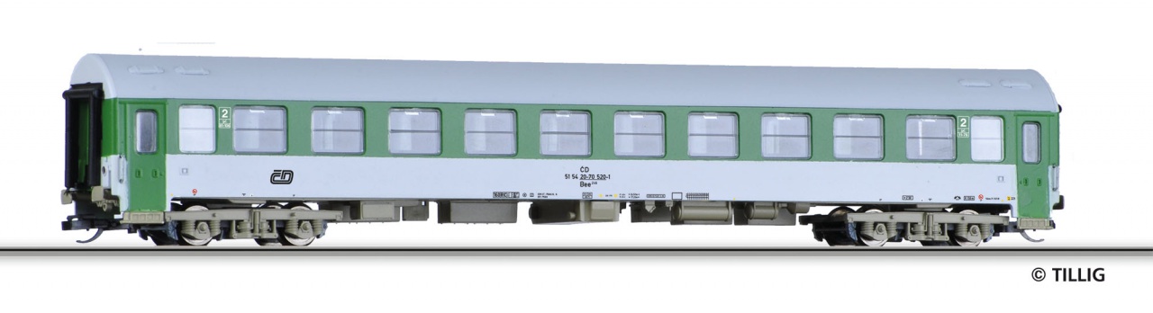 Tillig TT Bahn 16670 Rychlíkový vůz 2. třídy Bee ČD délka 204 mm