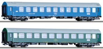 Set dvou rychlíkových vozů , typ Y/B 70 "Balt-Orient-Express 3" ČSD-CFR
