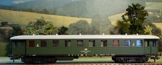 Osobní vůz DR/jezdil u ČSD 2 tř. - HO