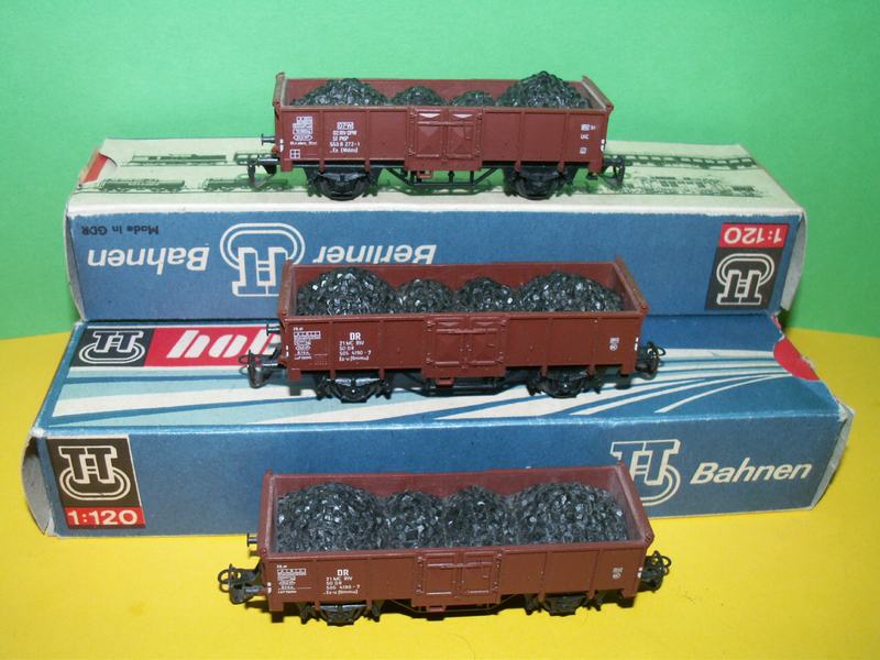 Set 3 vagonů s uhlím TT