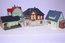 Set 4 poškozených domků /TT/