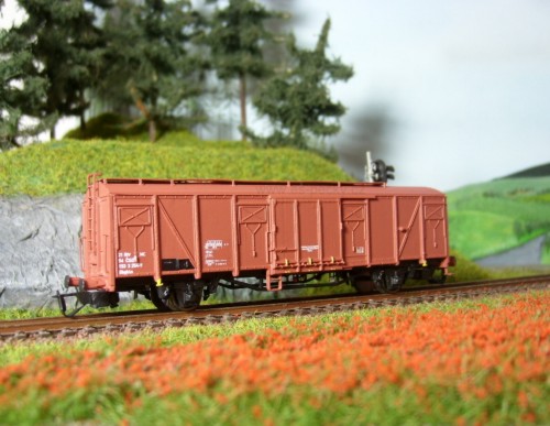 Sestavený model stavebnice vozu ČSD Gbgkks /TT/ 