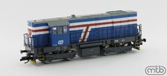 Diesel-elektrická lokomotiva řady 740 ČD MTB Model (TT)