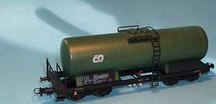 Cisternový vůz Zas/Ra ČD, Bramos3596, modelová železnice/HO/