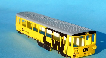 Polostavebnice makety 810 602-3 - 1:87, Bramos, modelová železnice/HO/