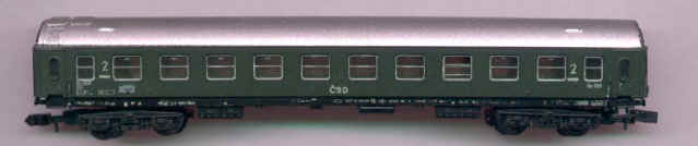 Rychlíkový vůz 2. třídy, N5/4502, Piko vláčky(N),ČSD