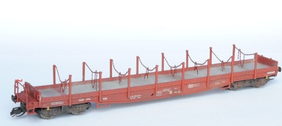 TT- Sestavený model klanicového vagonu Nas ČSD