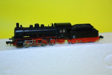 Model parní lokomotivy, velikost N, BR 55/427ČSD, špičkový model