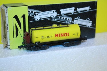 Cisternový 4-osý vagon MINOL (N),vitrínový model
