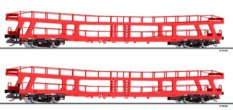 Tillig TT Bahn - Set dvou vozů DDm 915 pro přepravu automobilů (TT)