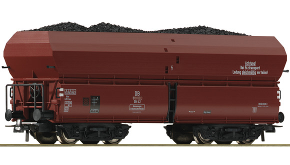 HO - Samovýsypný nákladní vůz ložený uhlím, DB / Roco 56332