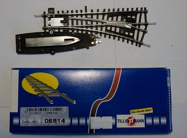 TT Výhybka nová pravá 06814 Tillig v krabičce