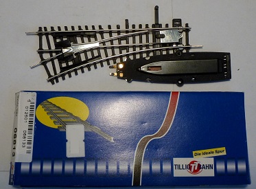 TT Výhybka levá rovná 06813 Tillig v krabičce