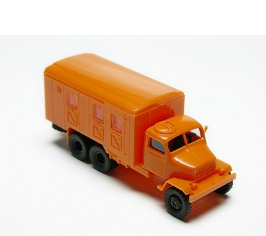 Model automobilu V3S skříň oranžová