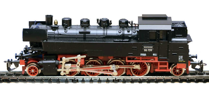 Model parní lokomotivy 86/ 477 ČSD usedom TT-Tillig