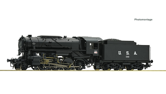 ROCO 72165 H0 - Parní lokomotiva S160 UNRA - ČSD (DCC, zvuk)