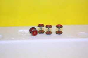 Set čtyř nových kol na elektrickou lokomotivu E 499/211 /TT/