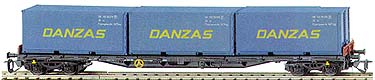 Kontejnerový vagón 4 osý DANZAS-poslední kus Tillig orig. obal