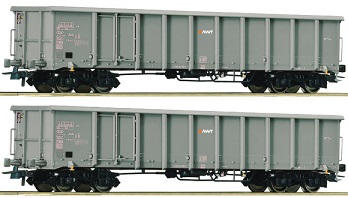 Roco Set 2 otevřených nákladních vozů řady Eanos, AWT