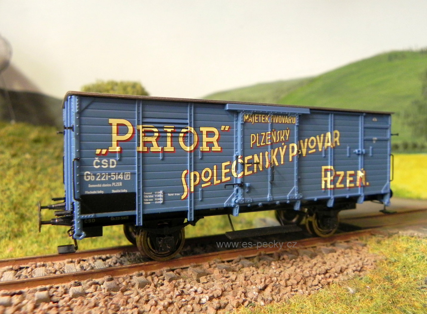 BRAWA 49093 Nákladní vůz ČSD Gb 221-514 (HO)