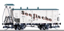 17360 Tillig TT Bahn - Krytý nákladní vůz s brzdařskou budkou Gkn Berlin „Seefische“