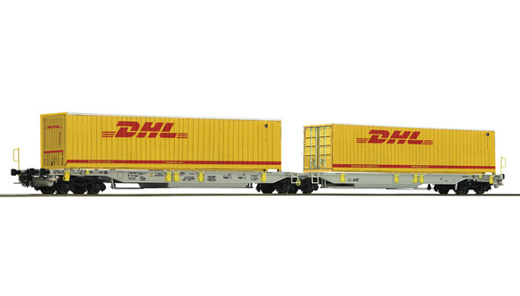  ROCO 76421 Dvojitý kontejnerový vůz AAE  Délka: 390 mm