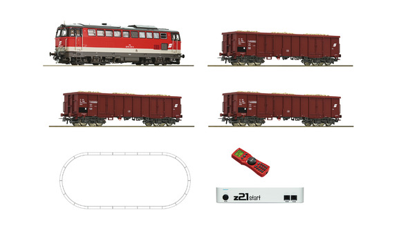 51291 Roco Digitální startset z21 - nákladní vlak s dieselovou lokomotivou řady 2043, OBB