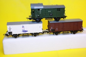 Set tři nákladních vagónů DR (HO) Piko