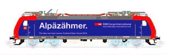 32302 Kuehn - Elektrická lokomotiva řady 485 "Alpäzähmer"