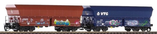 47031 PIKO - Souprava dvou výsypných vozů Falns "On Rail" s grafiti