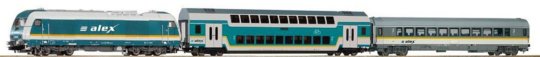 57137 PIKO - Start set - osobní vlak s dieselovou lokomotivou Herkules a 2 osobními vozy IC, kolejov