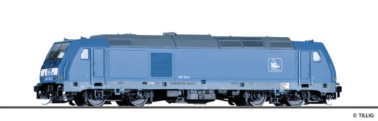 04939 Tillig TT Bahn - Dieselová lokomotiva řady 285 104-2, Traxx "Pressnitztalbahn mbH"