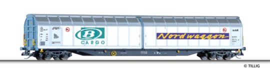15813 Tillig TT Bahn - Vůz s posuvnými bočnicemi Habins "SNCB Cargo / Nordwaggon"