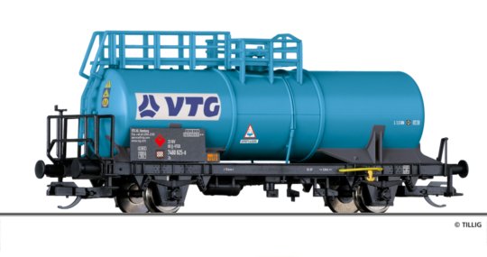 14977 Tillig TT Bahn - Cisternový vůz Zs napřepravu chemikálií "VTG AG"