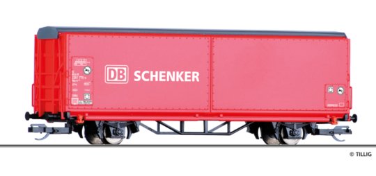 14842 Tillig TT Bahn - Krytý nákladní vůz Hbis-tt 293 s odklopnou střechou „DB Schenker“