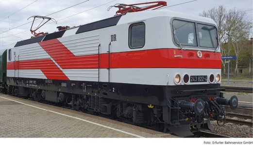 04343 Tillig TT Bahn - Elektrická lokomotiva řady 243 822-4 "Erfurter Bahnservice GmbH"