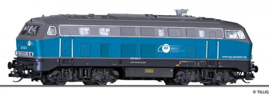 02724 Tillig TT Bahn - Dieselová lokomotiva 225 002-5 "Eisenbahngesellschaft Potsdam mbH (EGP)"