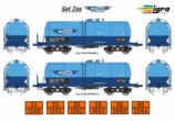 96101005 Igra Model - 2-dílný set cisternových vozů Zas NH-Trans s obtisky a tabulkami, stavebnice