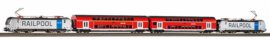 58115 PIKO - Souprava vlaku Franken-Thüringen-Express (2x el. lokomotiva "Vectron" a 2x patrový vůz)