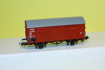 Model uzavřeného nákladního vagónu ČSD Roco (HO)