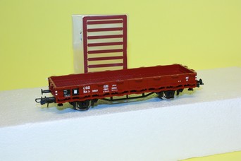 Model plošinového  nákladního vagónu ČSD Roco (HO)