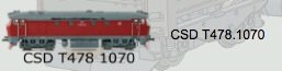 T4781070-H0 MTB - Dieselová lokomotiva řady T478.1070 (Bardotka)