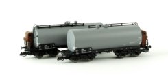 51530 Kuehn - Set dvou cisternových vozů Uerdinger, s brzdařskou brzdou, šedé