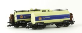51536 Kuehn - Set dvou cisternových vozů Uerdinger "Hydrierwerke Zeitz "Hyzet" s brzdařskou budkou