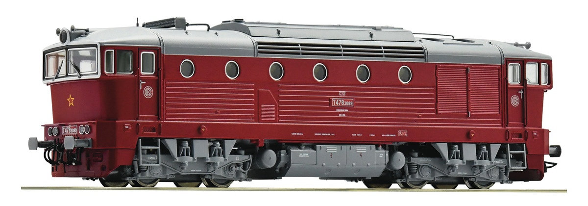 71021 Roco - Dieselová lokomotiva T478.3 089, DCC se zvukem (HO)