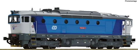 71023 Roco - Dieselová lokomotiva řady 754 (HO) ČD