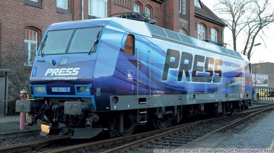 05033 Tillig TT Bahn - Elektrická lokomotiva řady 145 030 „20 Jahre PRESS“