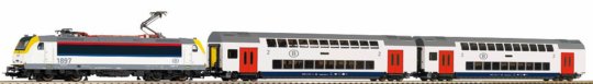59108 PIKO - PIKO SmartControl® ligh Digitální set s elektrickou lokomotivou BR 186 a 2 patrovými vo