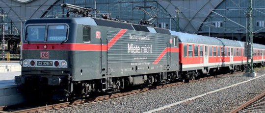 04346 Tillig TT Bahn - Elektrická lokomotiva řady 143 326-7 "Miete mich"